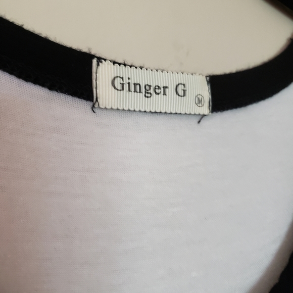 2/$20 Ginger G Women's Top 3/4 sleeves size M - Picture 3 of 9